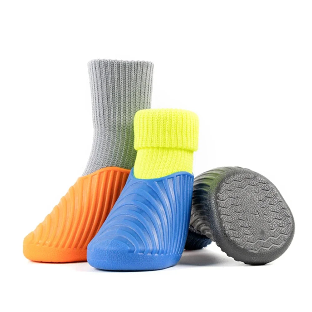 4PCS Dog Shoes Waterproof