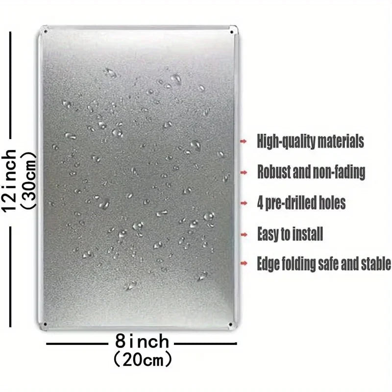 "Girls Only" Pink Metal Sign