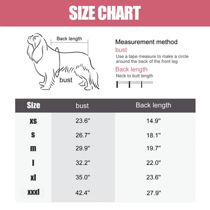 4 Legged Warm Fleece Dog Pajamas, Stretchable