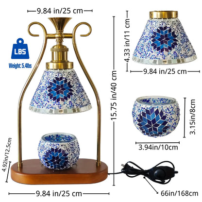 Moroccan Mosaic Lamp, Wax Warmer