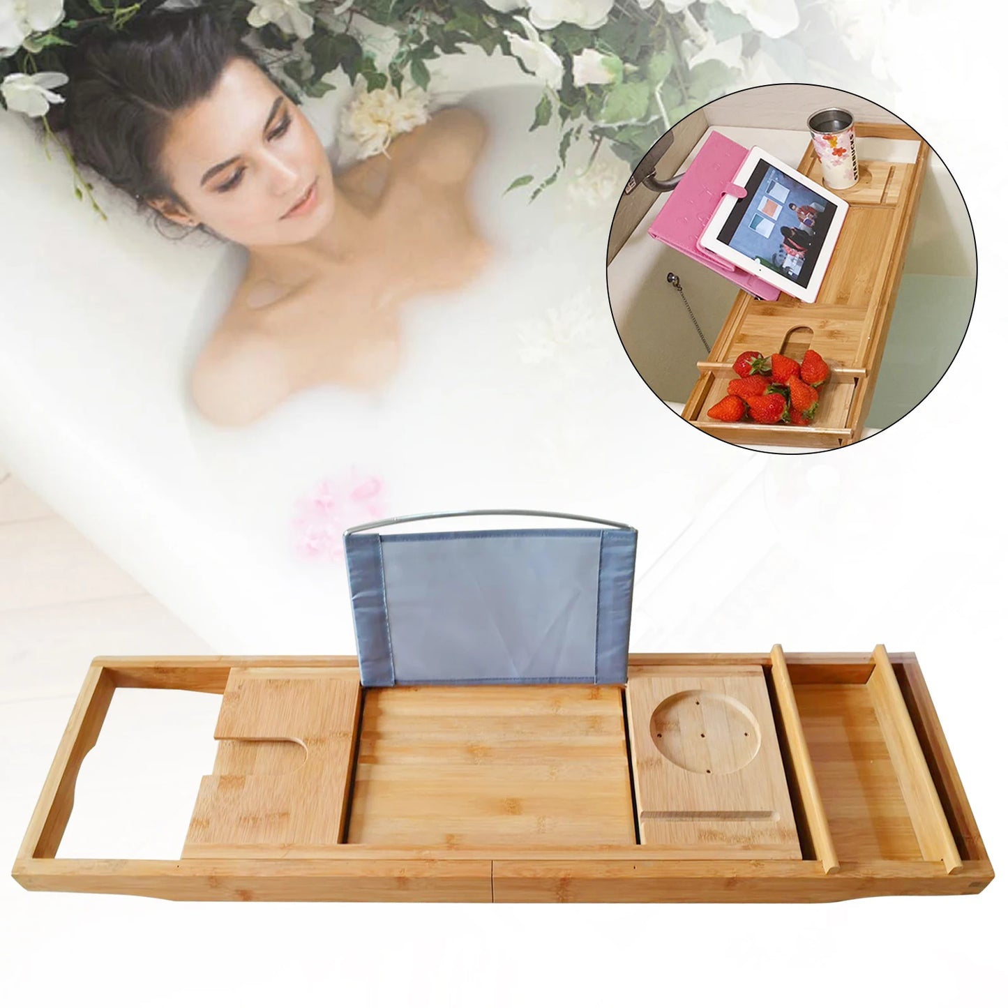 Wooden Bath Caddy