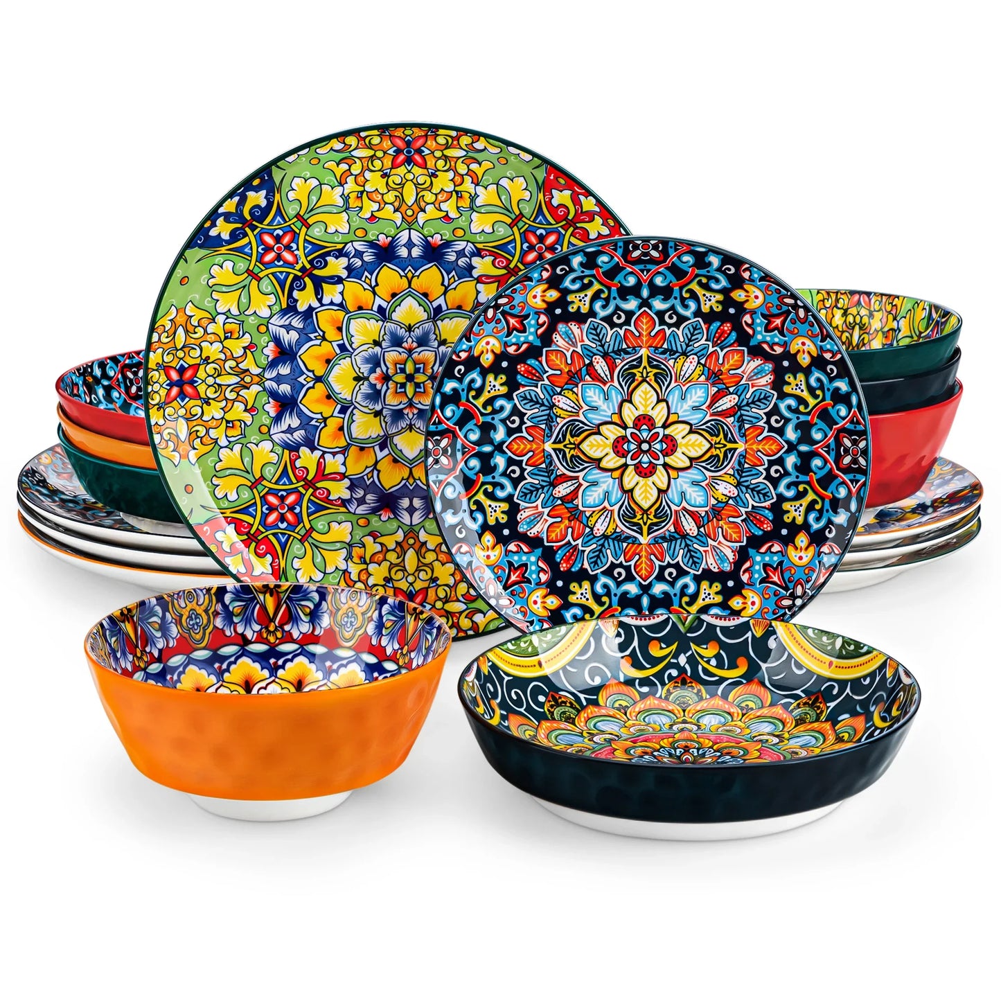 Ceramic Dinnerware Bohemia Retro