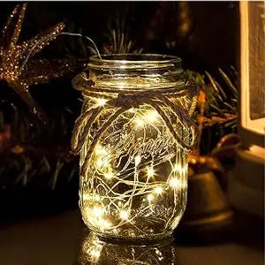 Mason Jar Wall Sconces with Flower, Lights