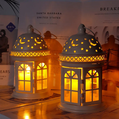 2Pcs Vintage Candle Holder Lanterns