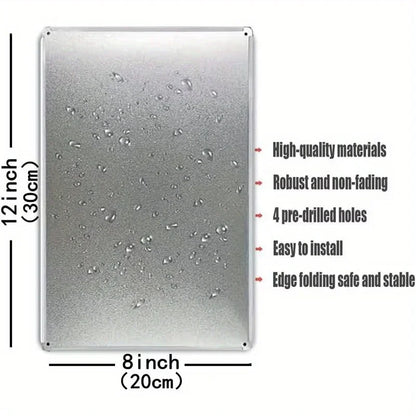 "Girls Only" Pink Metal Sign