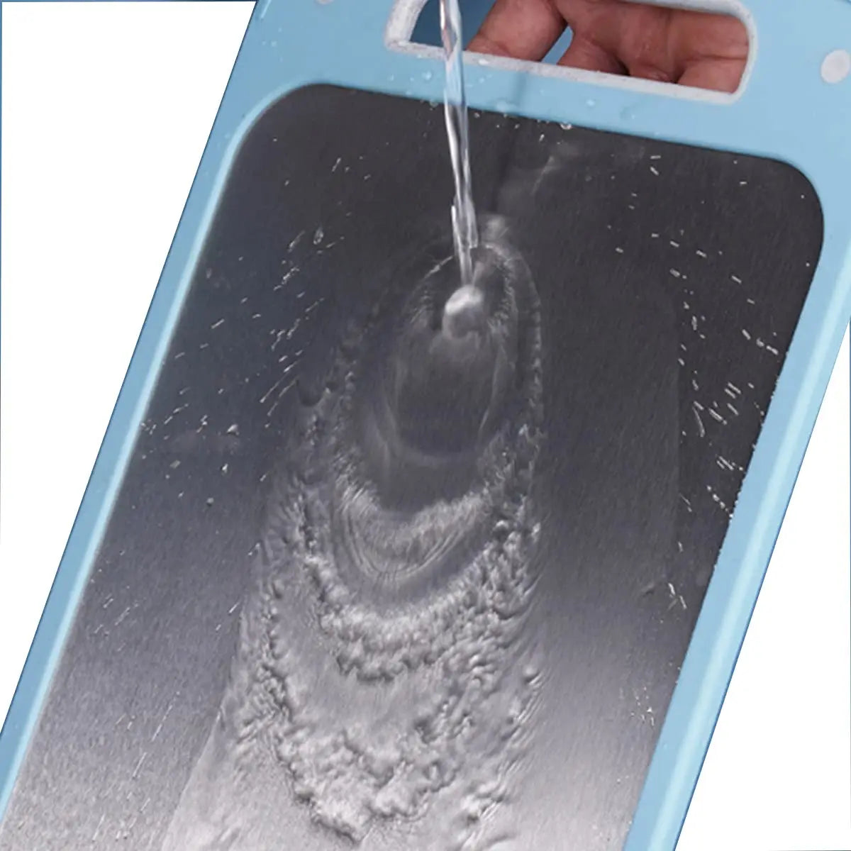 Double-Sided Cutting Board, Stainless Steel and Wheat Straw