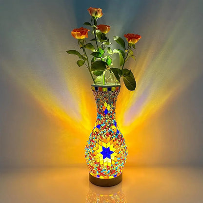 Mosaic Vase Lamp, USB
