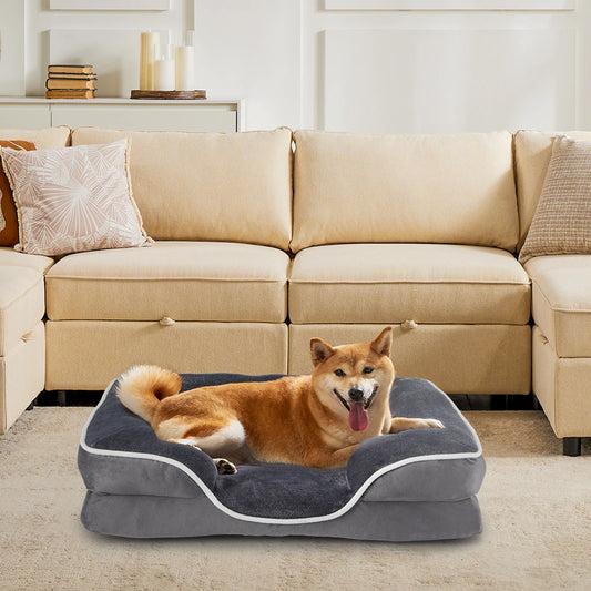 Orthopedic Memory Foam Pet Bed with Washable Removable Cover