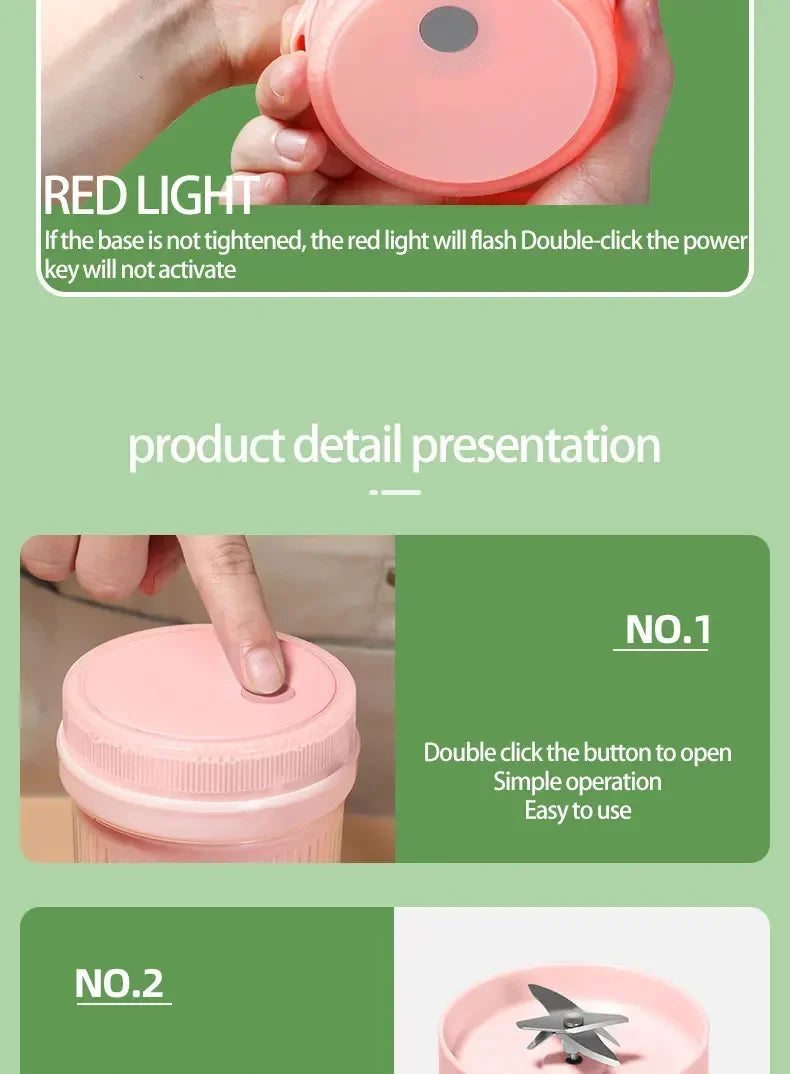 Electric Juicer Cup Blender USB