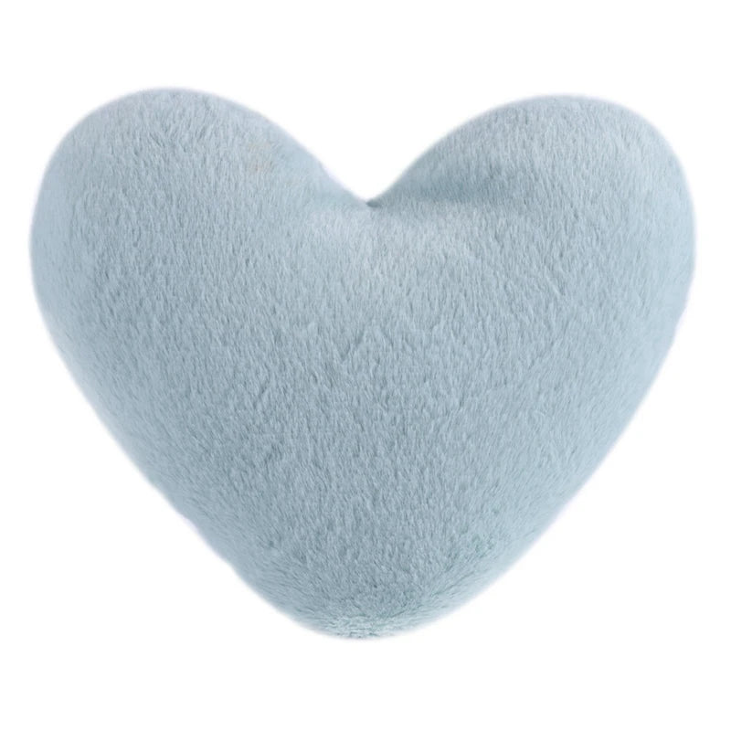 Faux Fur Decorative Heart Pillow