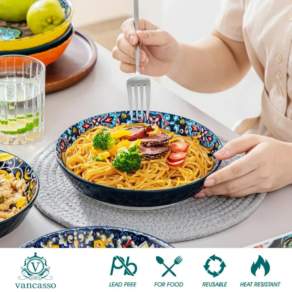 Ceramic Dinnerware Bohemia Retro