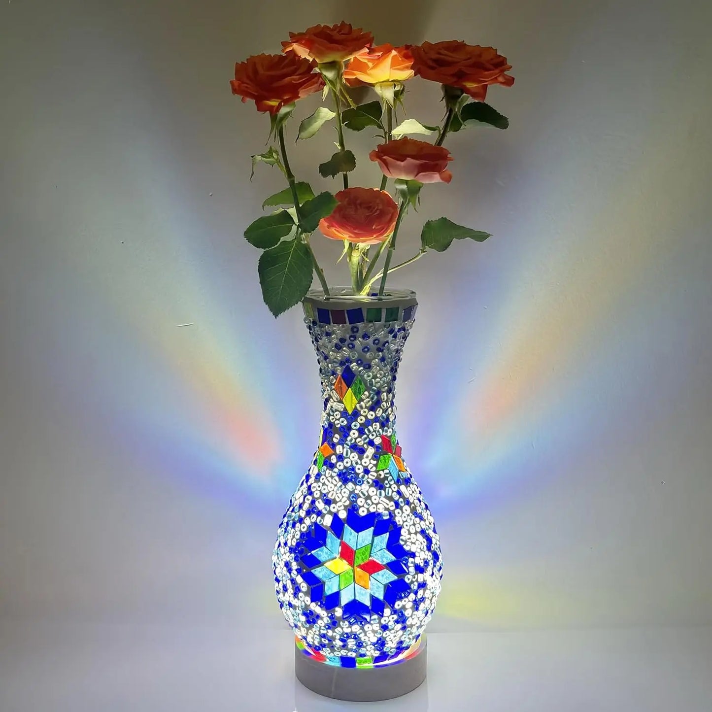 Mosaic Vase Lamp, USB