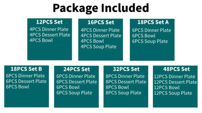 Ceramic Dinnerware Bohemia Retro