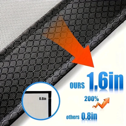 Magnetic Screen Door - Self-sealing, heavy-duty, hands-free mesh divider