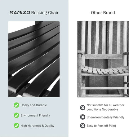 Wooden Patio Rocking Chair